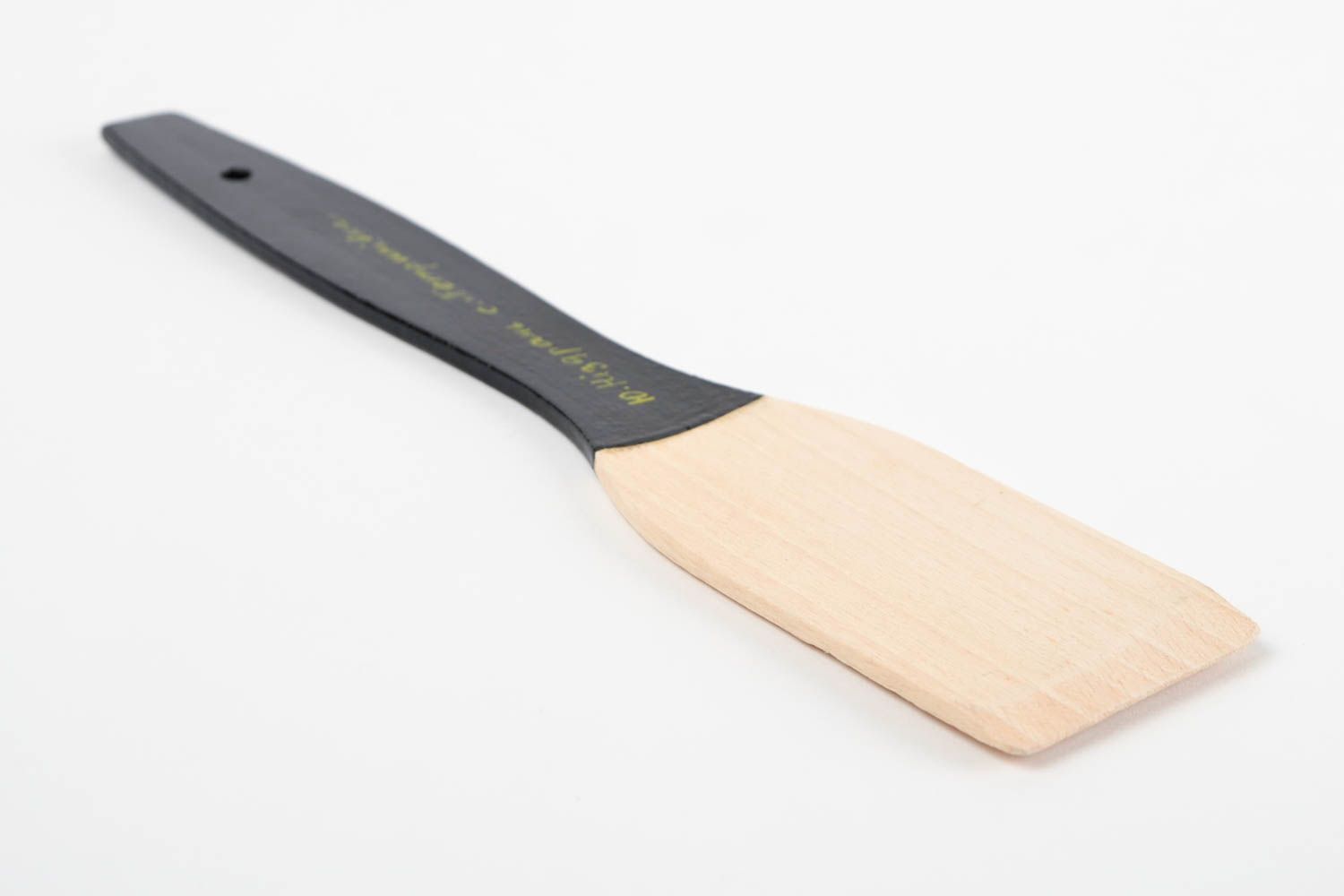 Деревянная лопатка ручной работы аксессуар для кухни деревянная посуда расписная фото 5