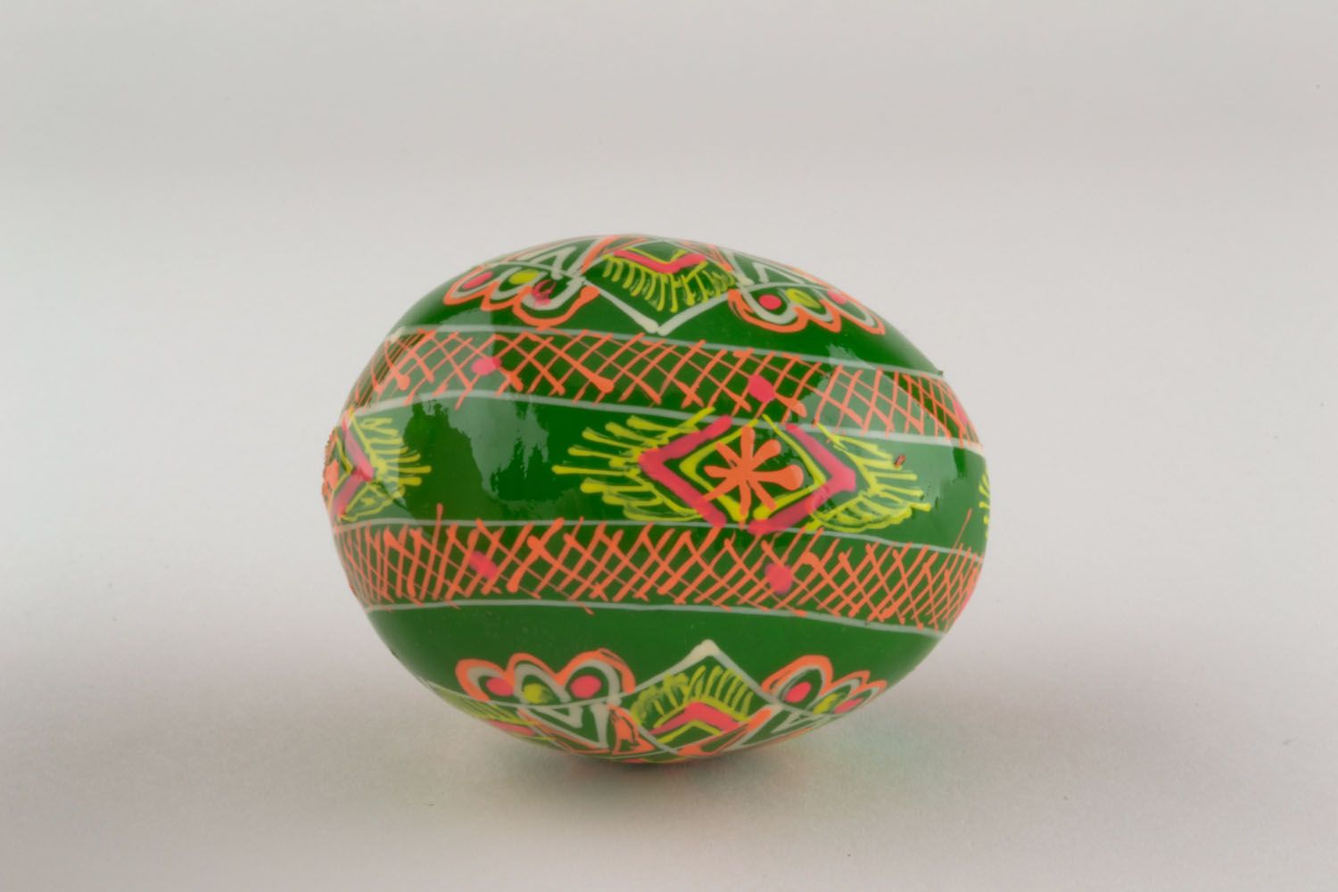 Wooden painted egg photo 2