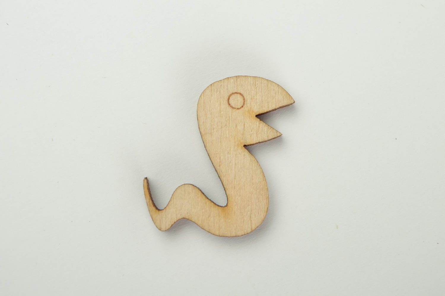 Deko Figur handmade Figur aus Holz Figur zum Bemalen in Form einer Schlange foto 3