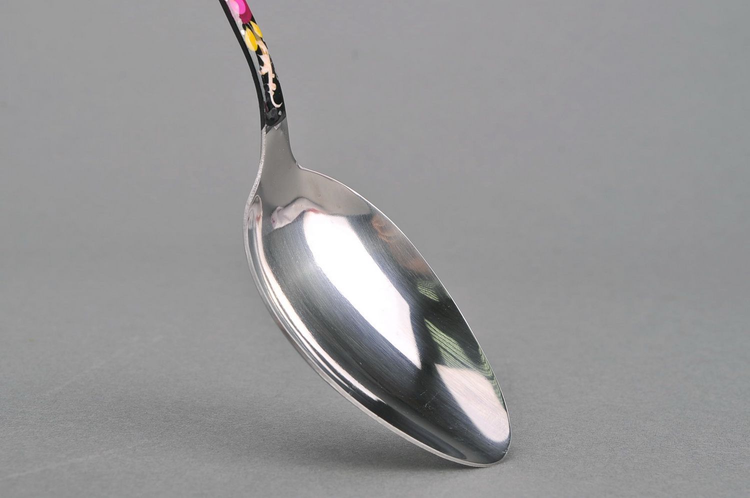 Metal painted soup spoon photo 2