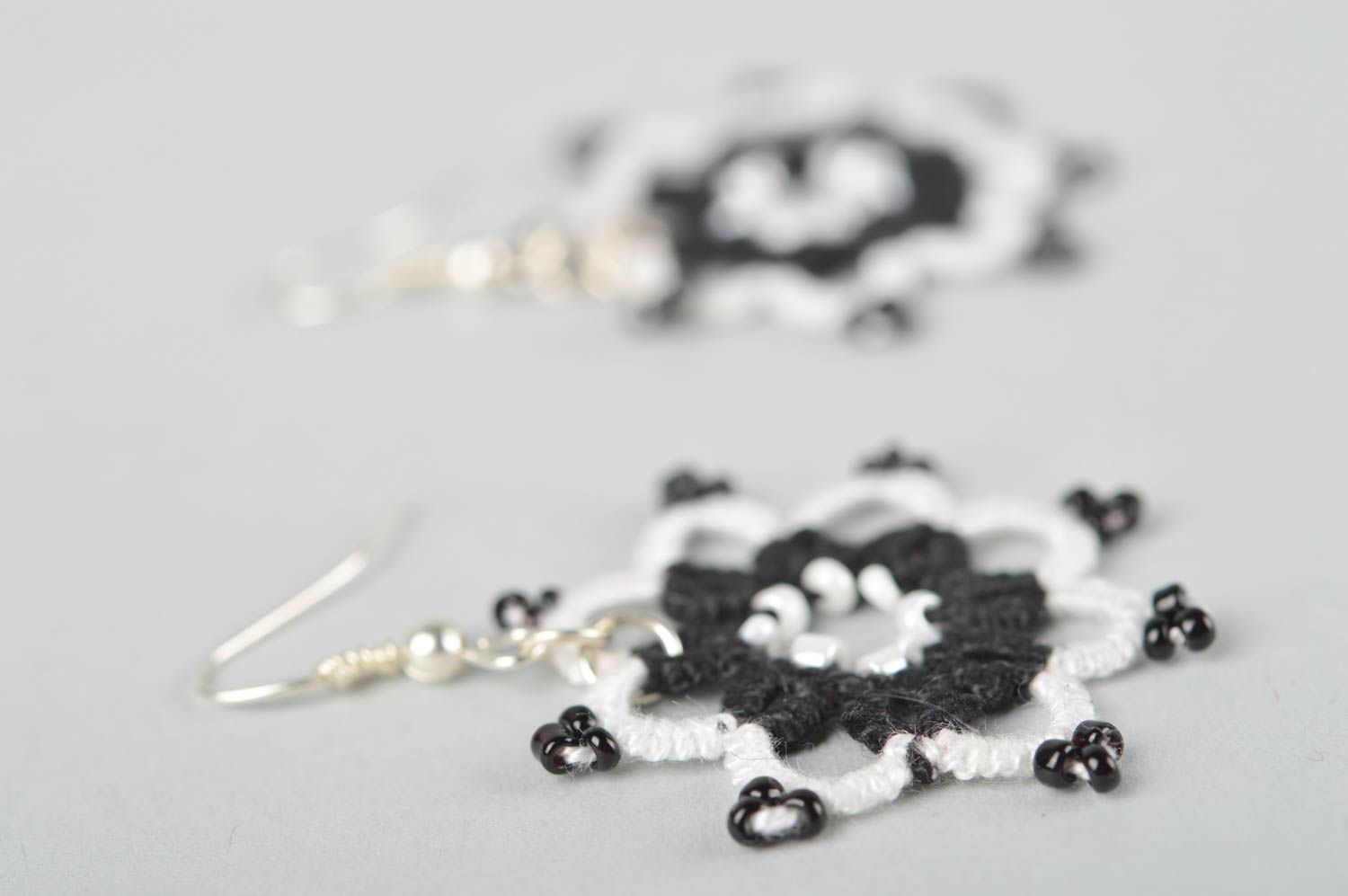 Beaded earrings artisan jewelry handmade jewellery dangling earrings cool gifts photo 3