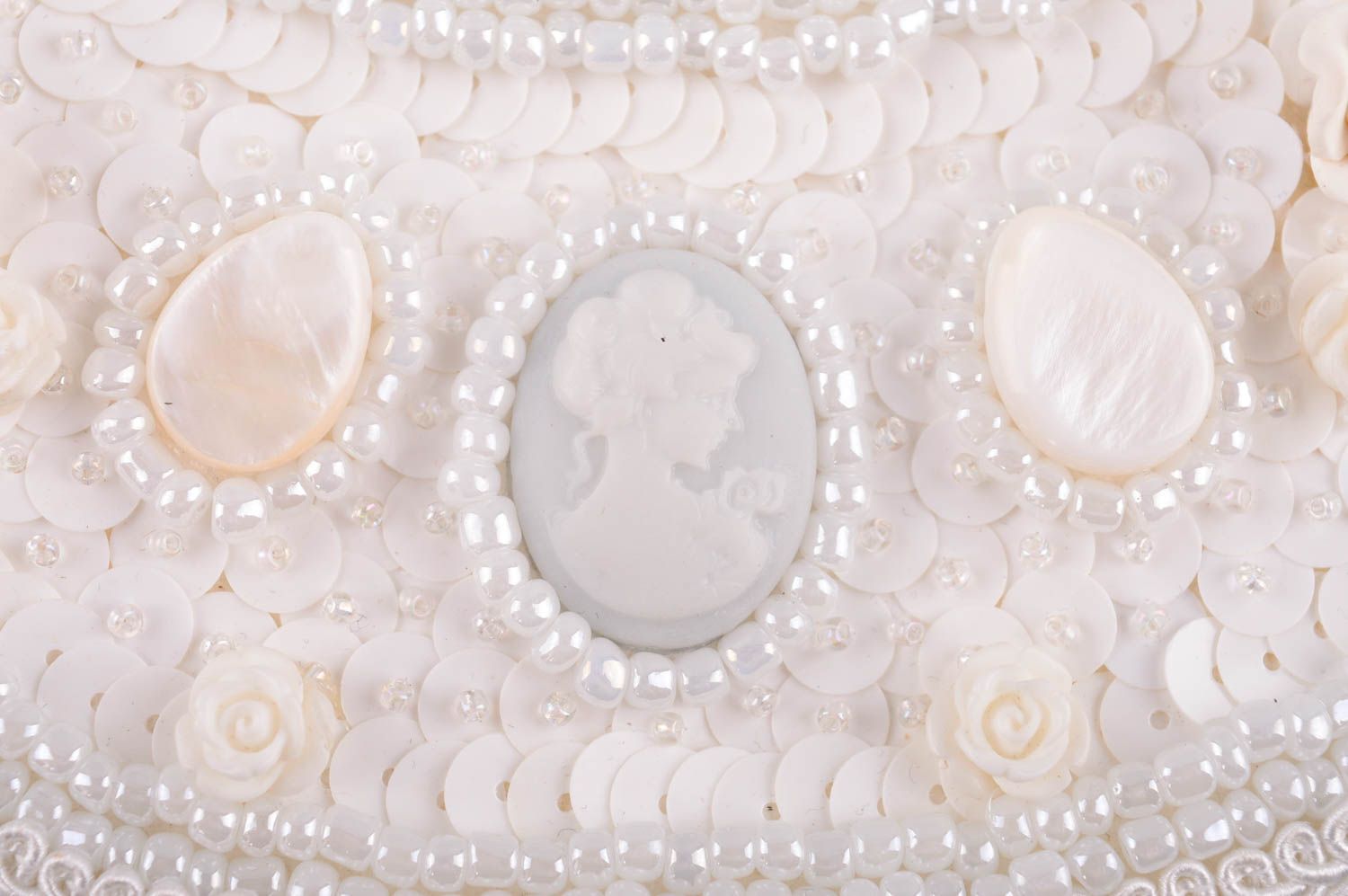 Collier en perles de rocaille Bijou fait main chaînette Accessoire femme design photo 3
