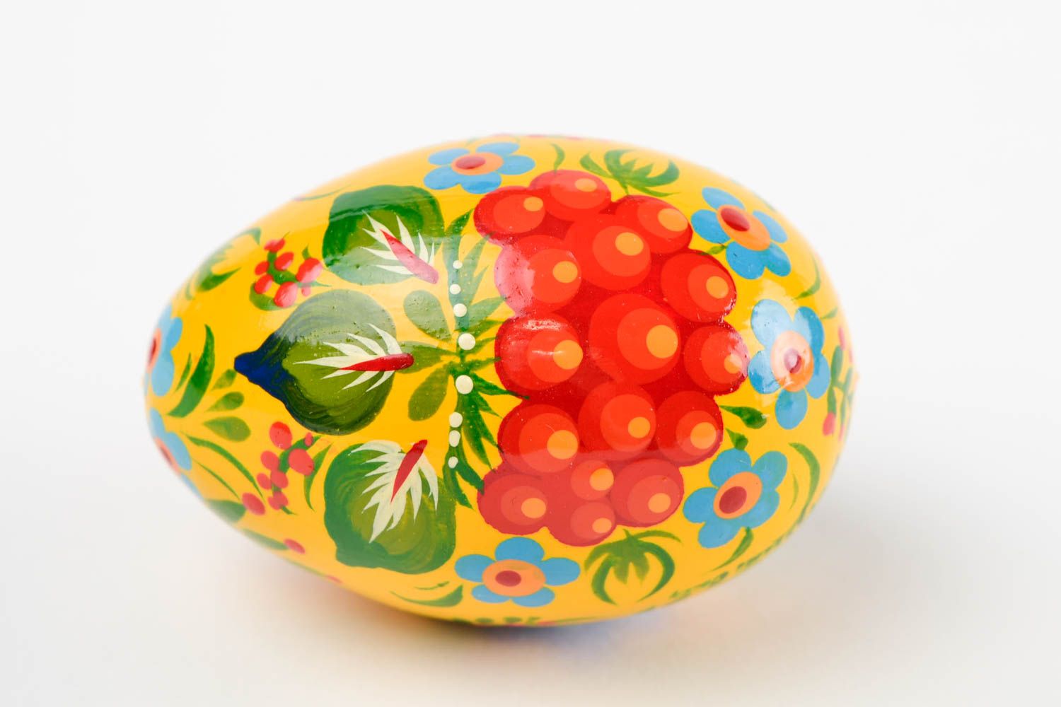 Unusual handmade painted Easter egg wooden egg room ideas decorative use only photo 4