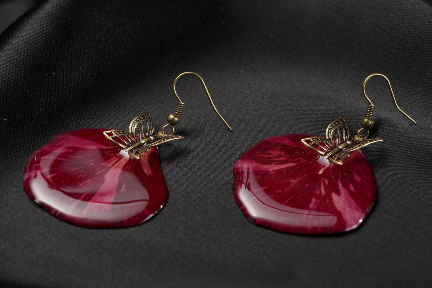 Earrings with Rose Petals photo 1