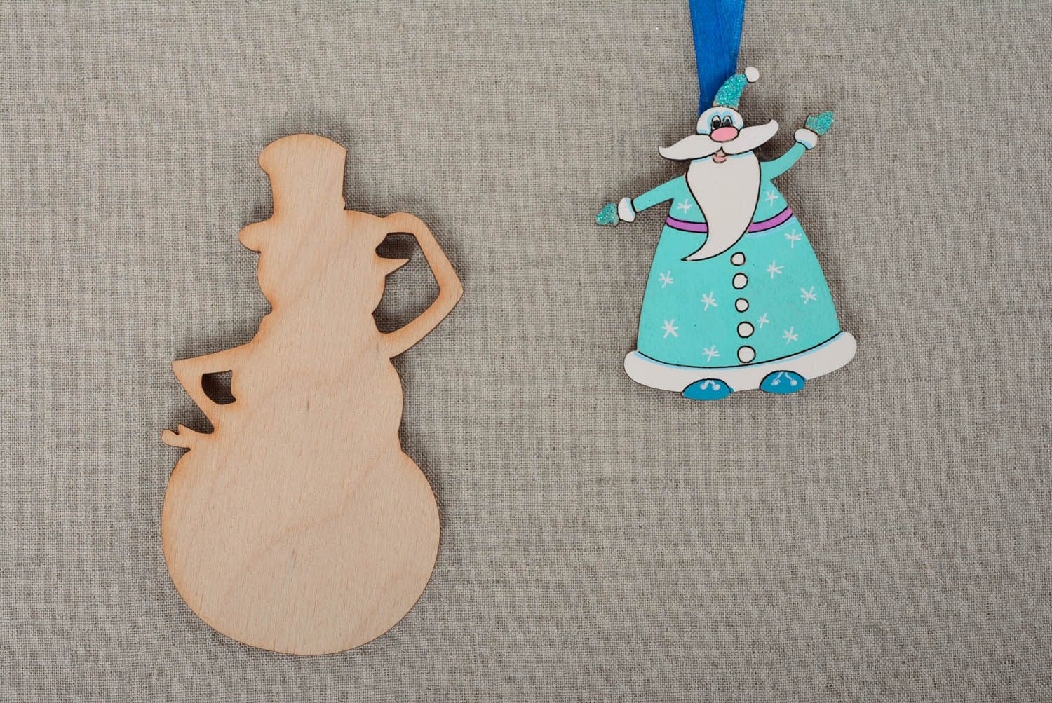 Decorative element for painting Snowman photo 3