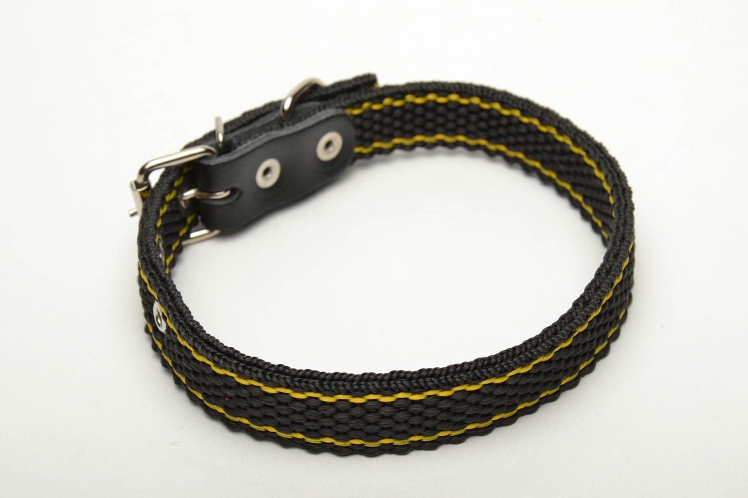 Textil Halsband für Hund in Schwarz foto 3