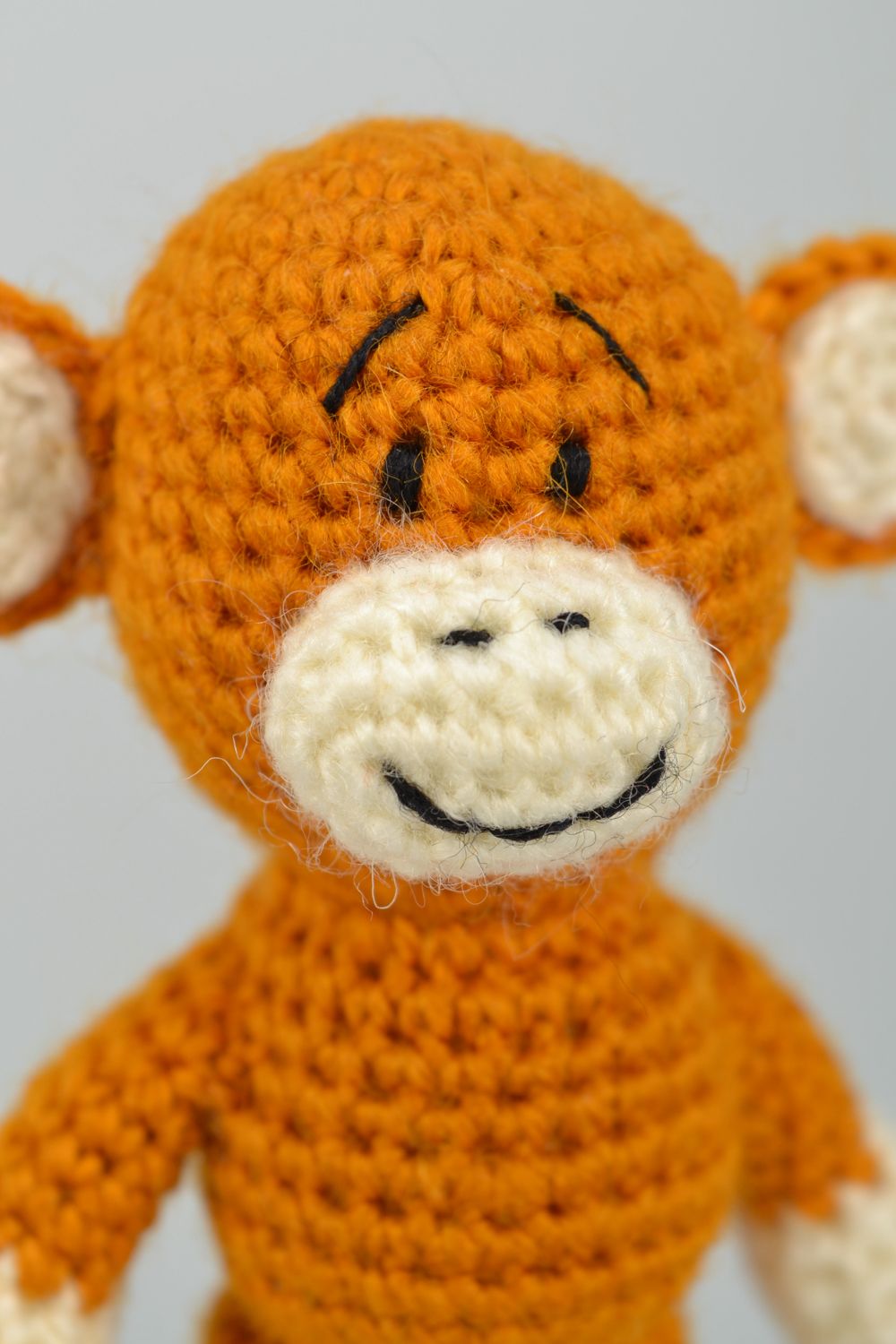 Soft crochet woolen toy Monkey  photo 3