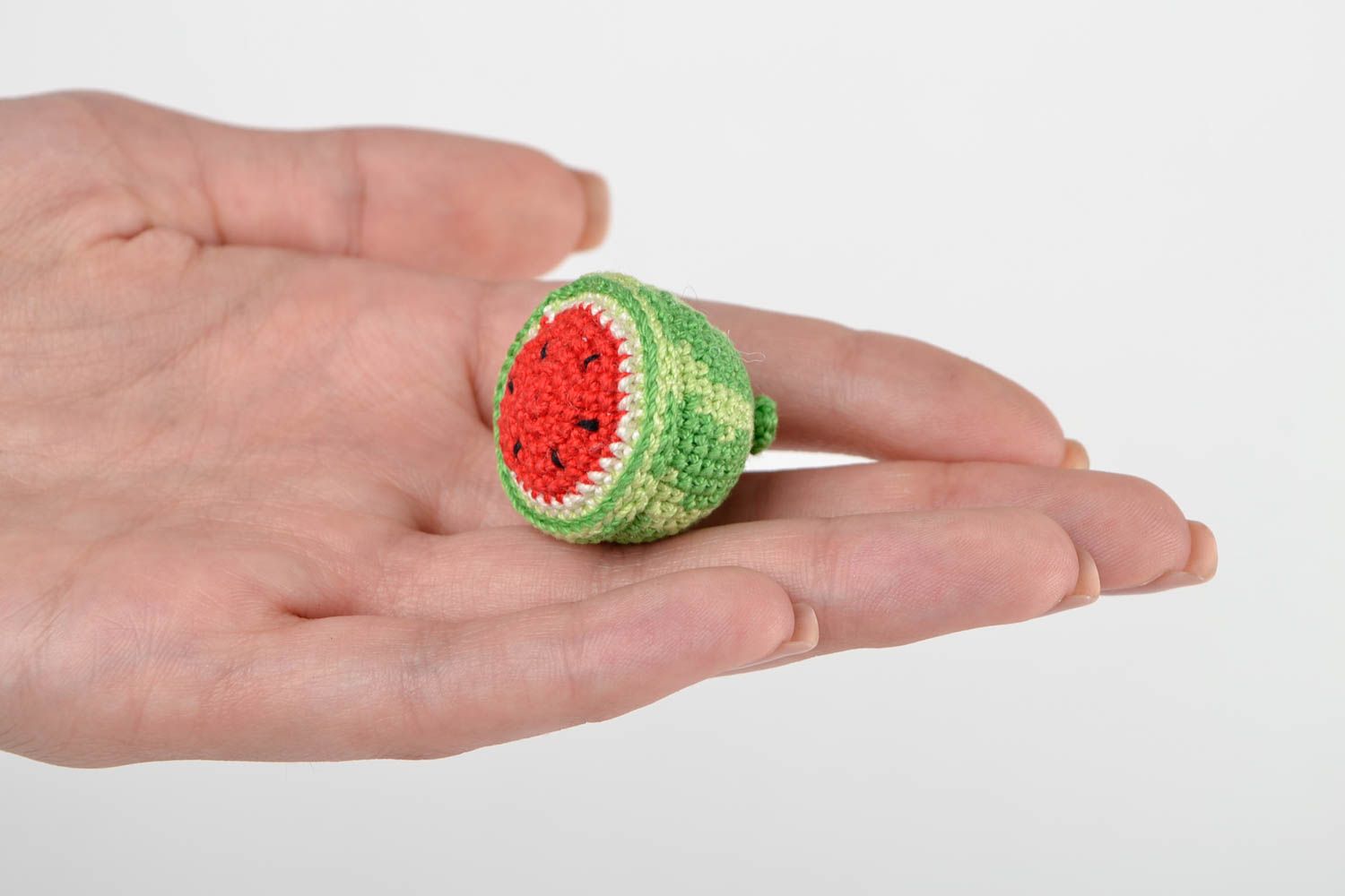 Fruta tejida a crochet juguete artesanal regalo original sandía dulce y bonita foto 2