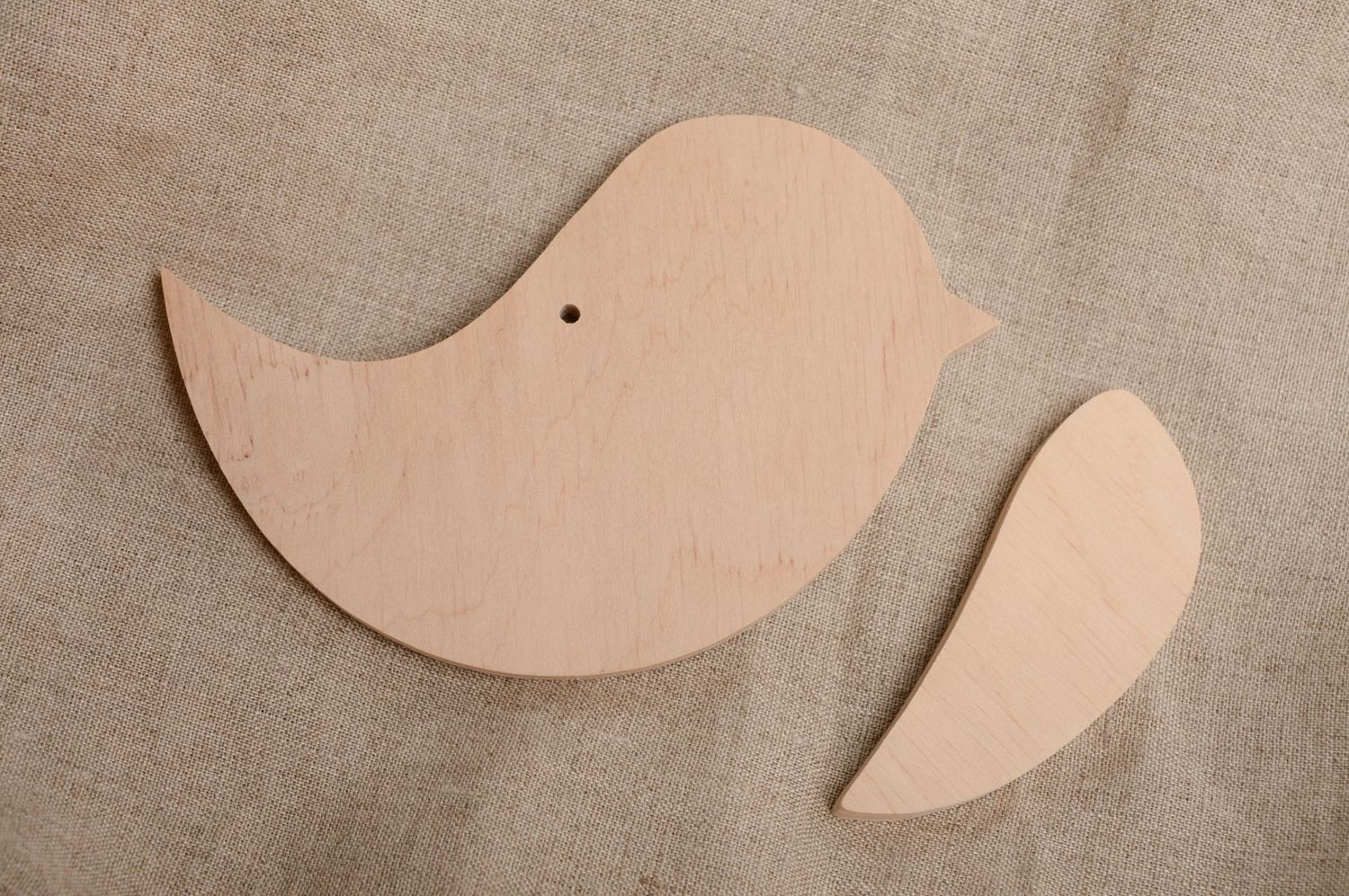 Forme en bois à peindre Oiseau faite main photo 5