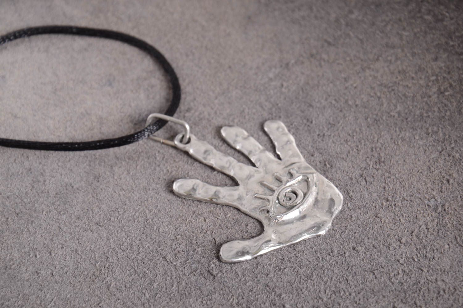 Unusual handmade metal pendant design cool jewelry designer accessories photo 1