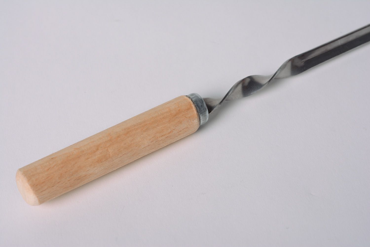 Шампур с деревянной ручкой ручной работы оригинальный подарок для мужчины фото 2