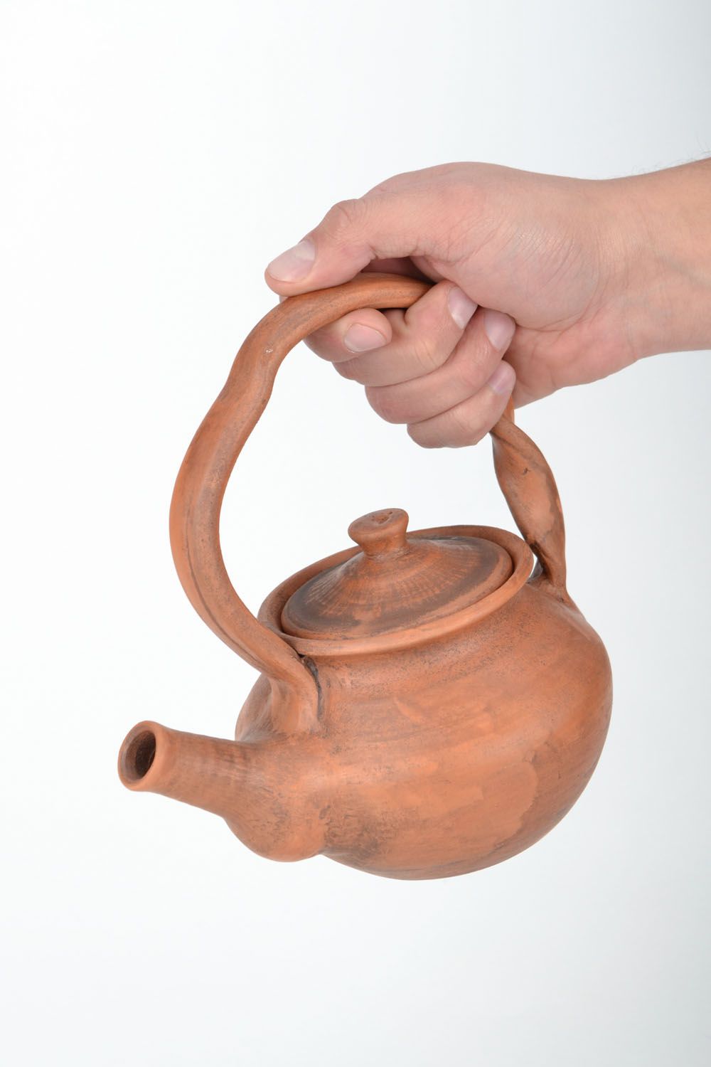 Глиняный чайник для заваривания чая, молочение фото 2
