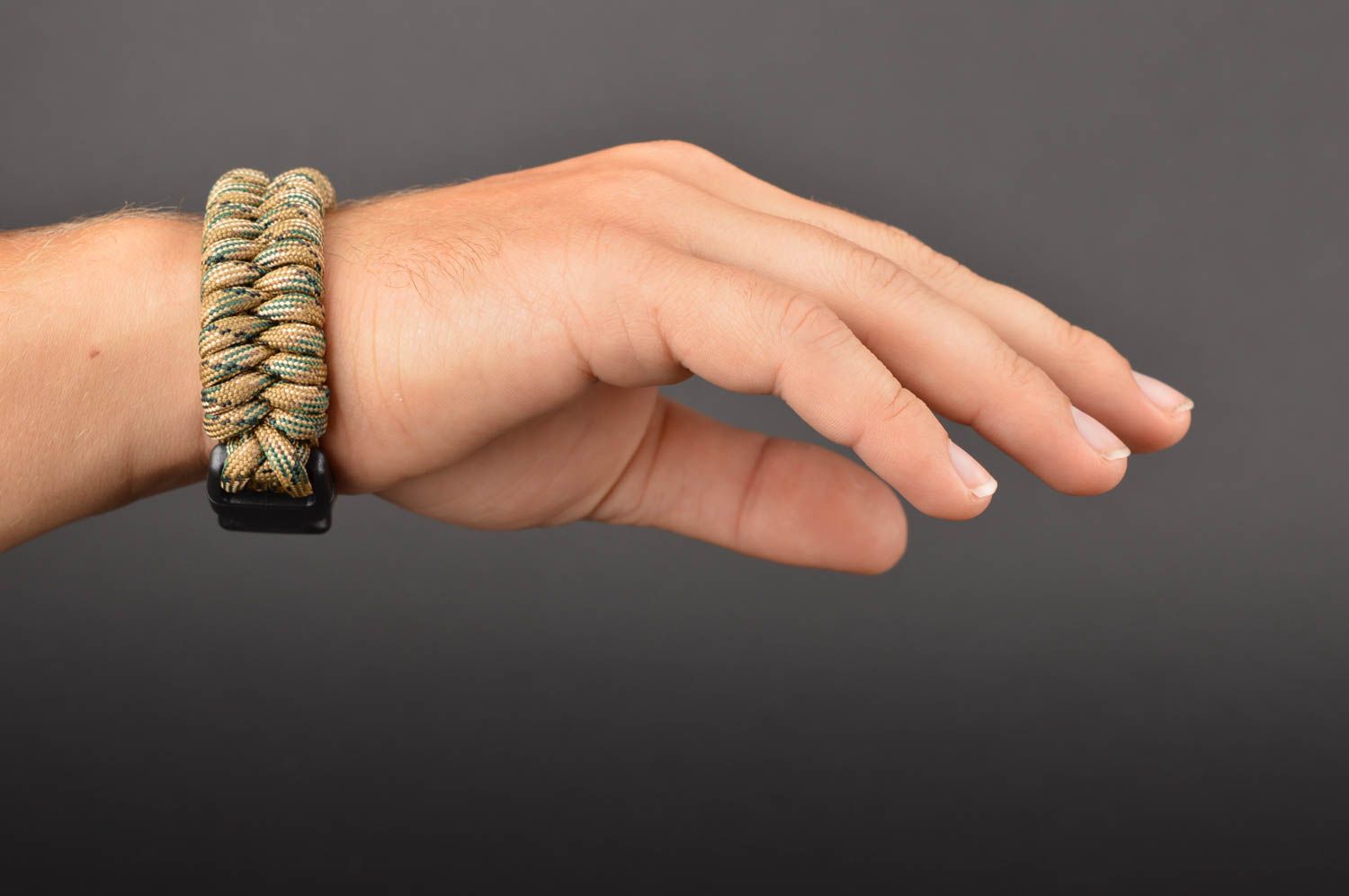 Handmade paracord bracelet braided bracelet textile bijouterie present for women photo 5