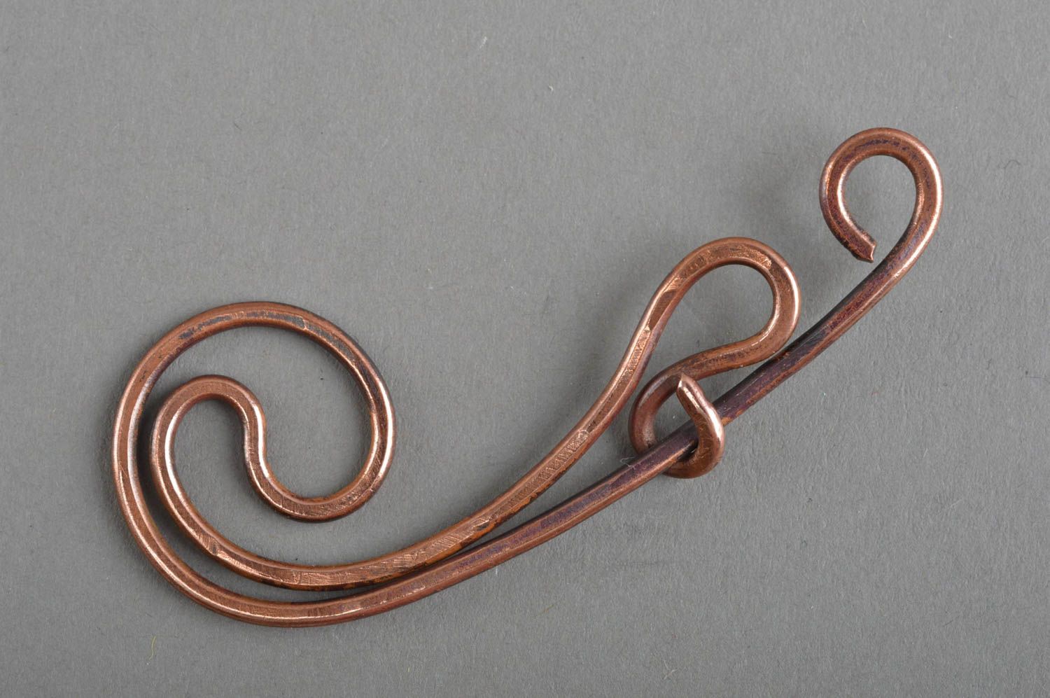 Colgante hecho a mano de cobre bisutería artesanal regalo original para mujer foto 3