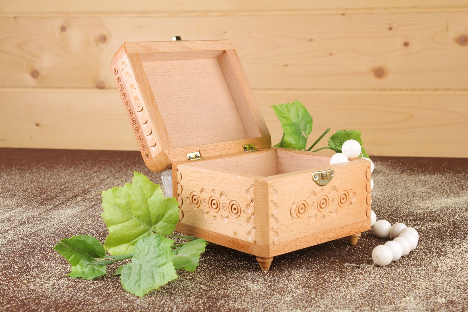 Unusual homemade wooden box photo 5