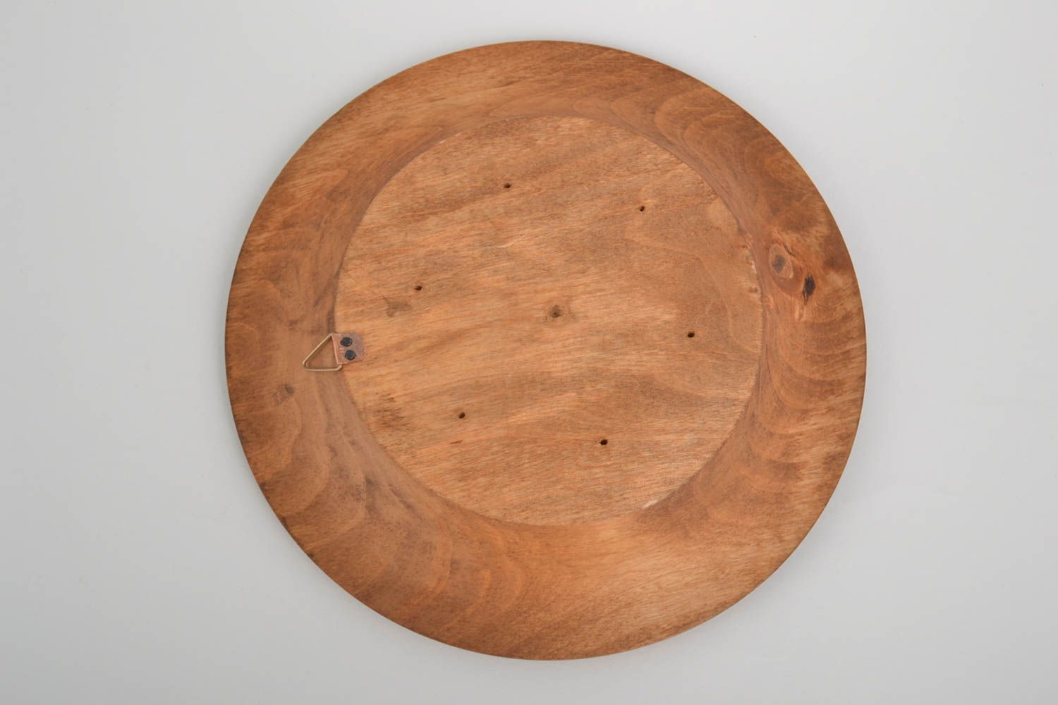Подарочная тарелка ручной работы посуда из дерева декоративная тарелка фото 3