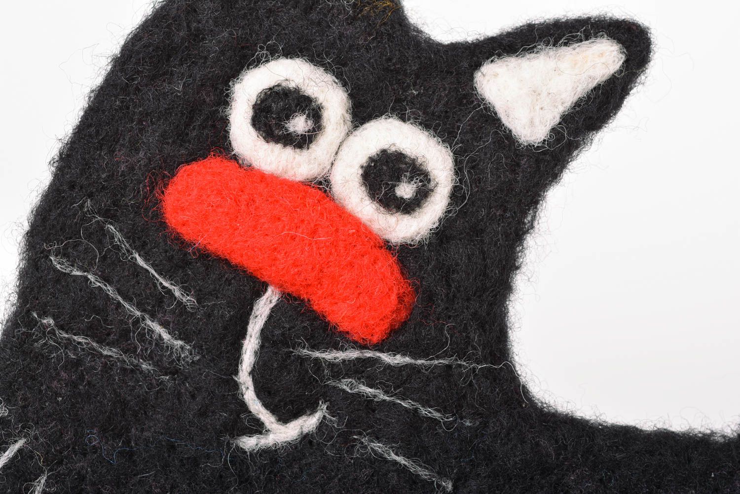 Imán de nevera con forma de gato negro regalo original elemento decorativo foto 4
