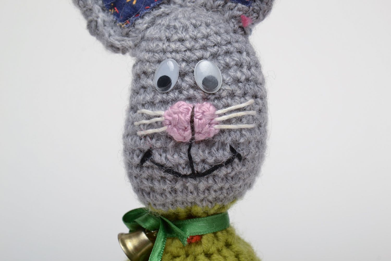 Soft crochet toy hare photo 3