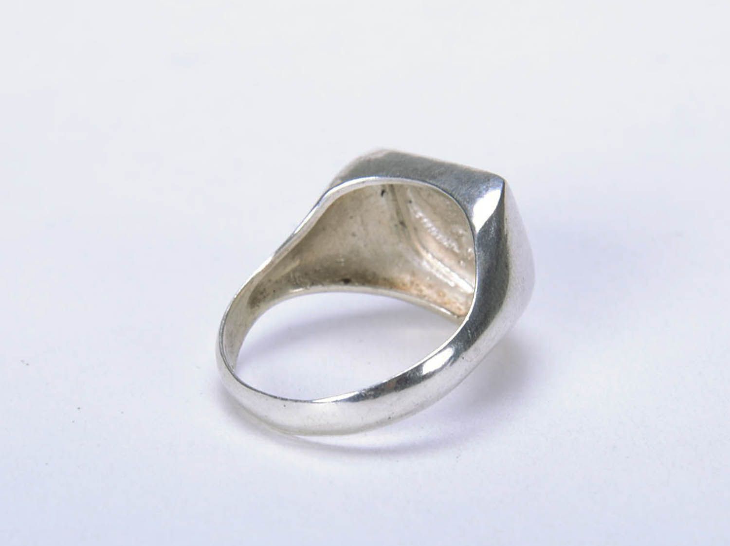 Серебряный перстень ручной работы  фото 2