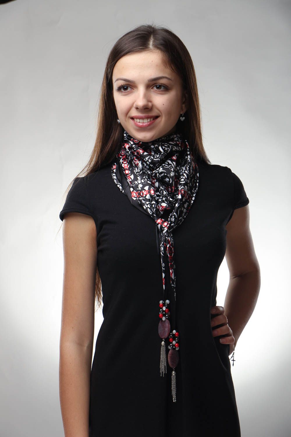 Шейный платок из шелка  фото 3