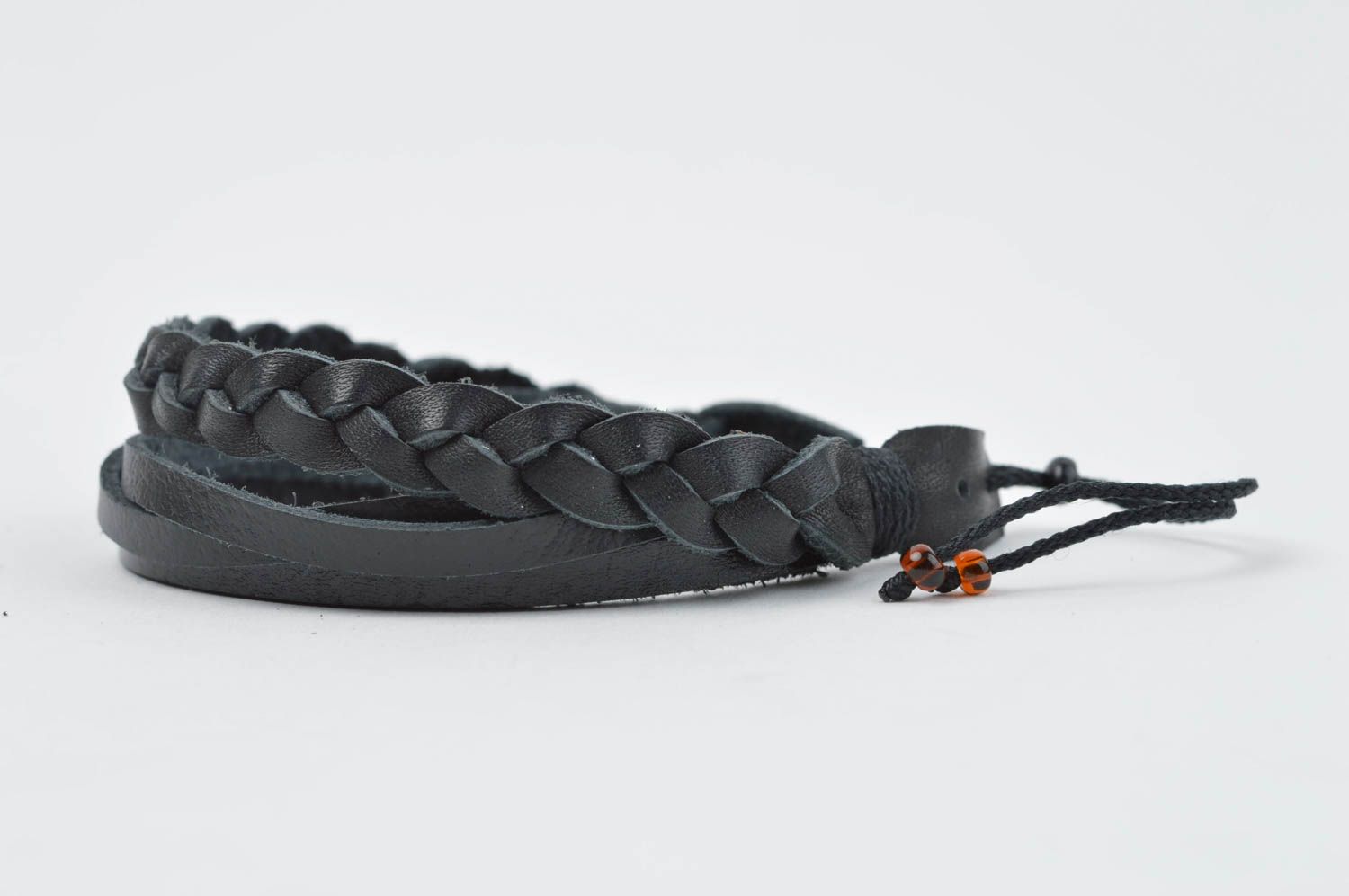 Beautiful handmade leather bracelet woven bracelet designs leather jewelry photo 3