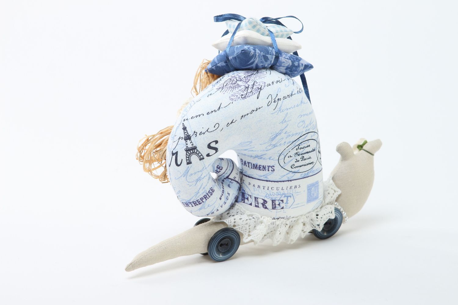 Unusual handmade soft toy stuffed fabric toy cool rooms decorative use only photo 5