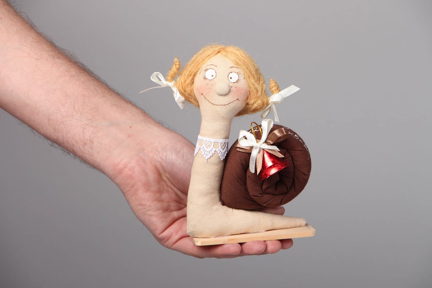 Unusual soft toy snail photo 4