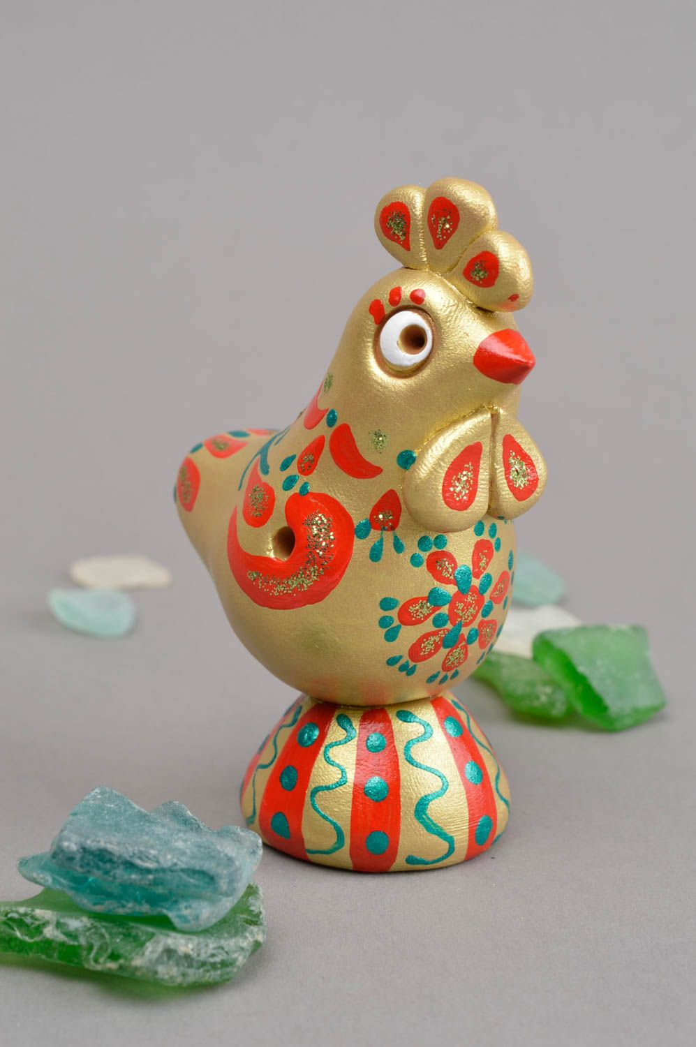 Handmade Vogel aus Ton Musikinstrument Kinder Keramik Vogel Geschenk für Kinder foto 1
