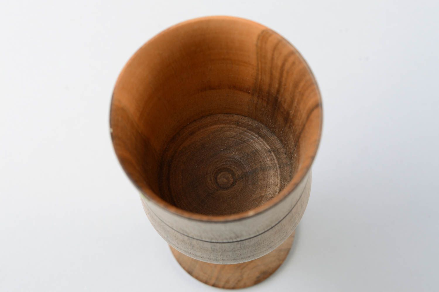 Деревянный бокал ручной работы декор для дома деревянная посуда объемом 180 мл фото 5