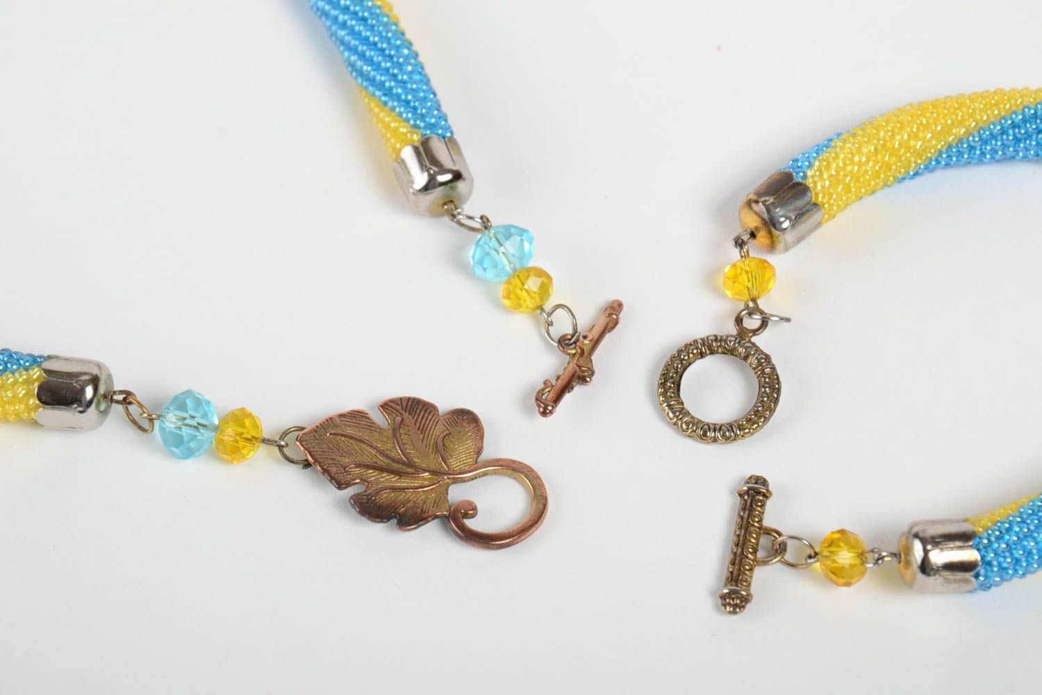 Beautiful jewelry set handmade beaded cord necklace beaded cord bracelet designs photo 5