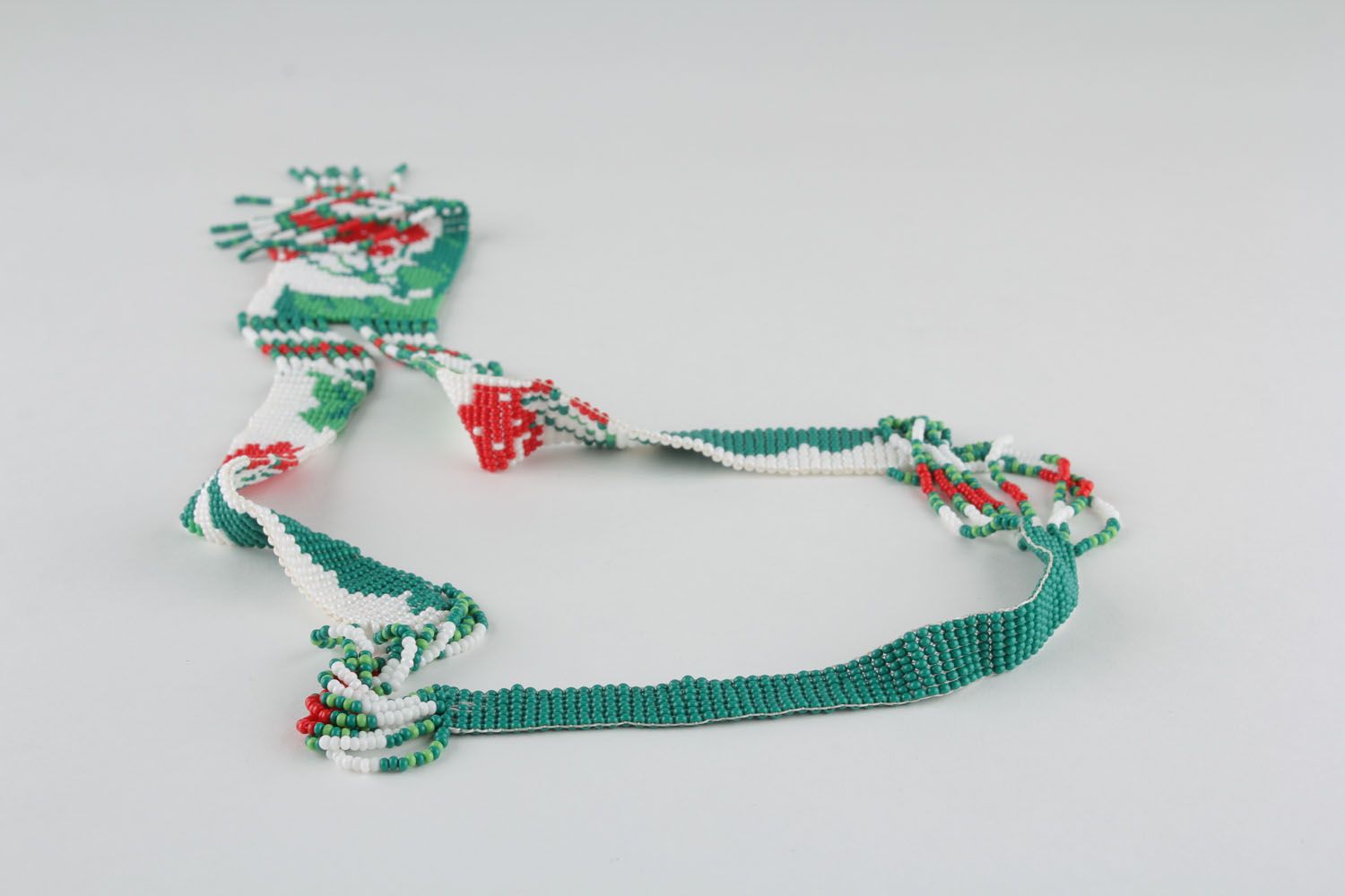 Collana di perline fatta a mano originale di moda bigiotteria da donna foto 3