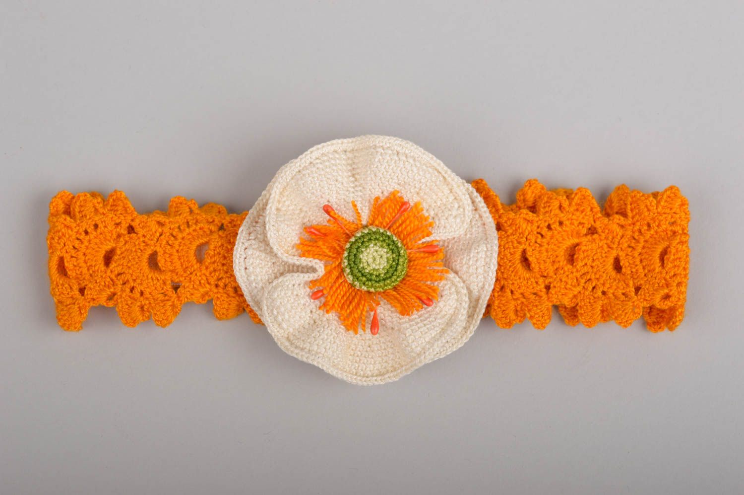 Handmade headband with flower children accessories hair accessories for kids photo 2