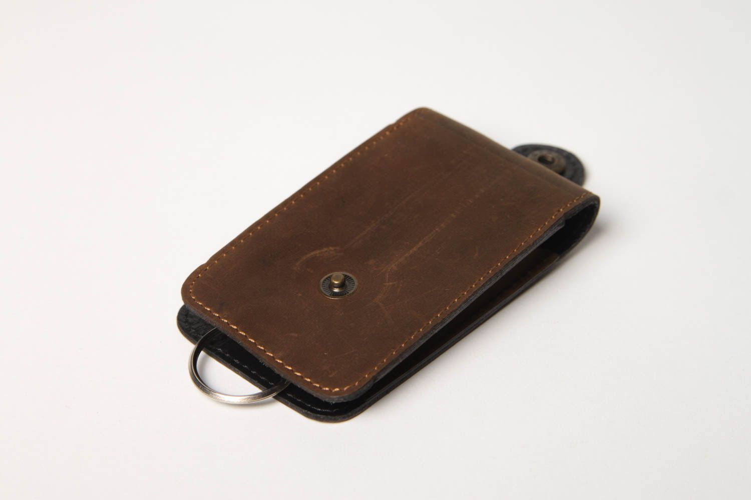 Unusual handmade leather key case designer key purse leather goods ideas photo 3