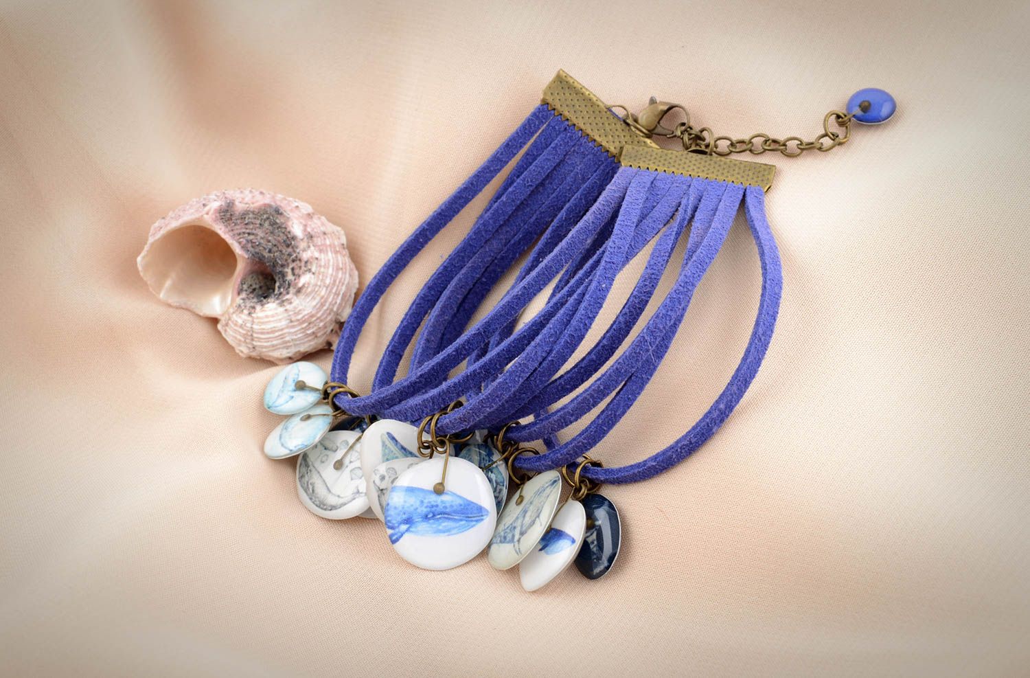 Beautiful handmade suede bracelet cord bracelet designs cool jewelry gift ideas photo 6