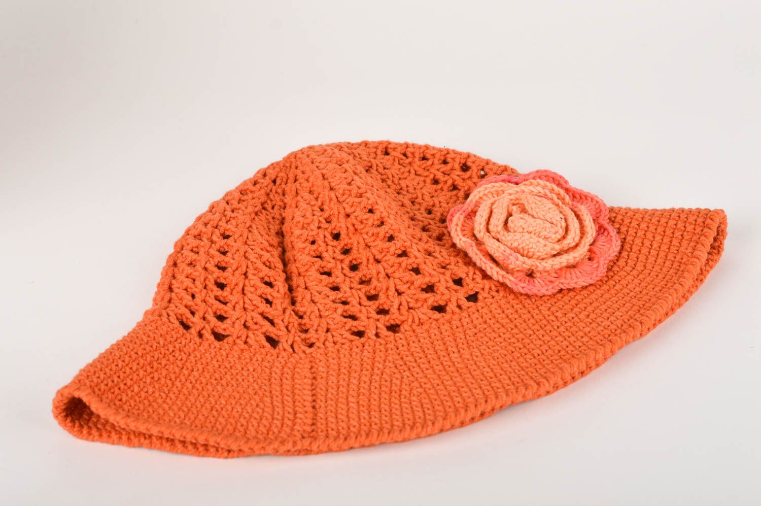 Handmade designer hat unusual summer hat for girls stylish beautiful cap photo 2