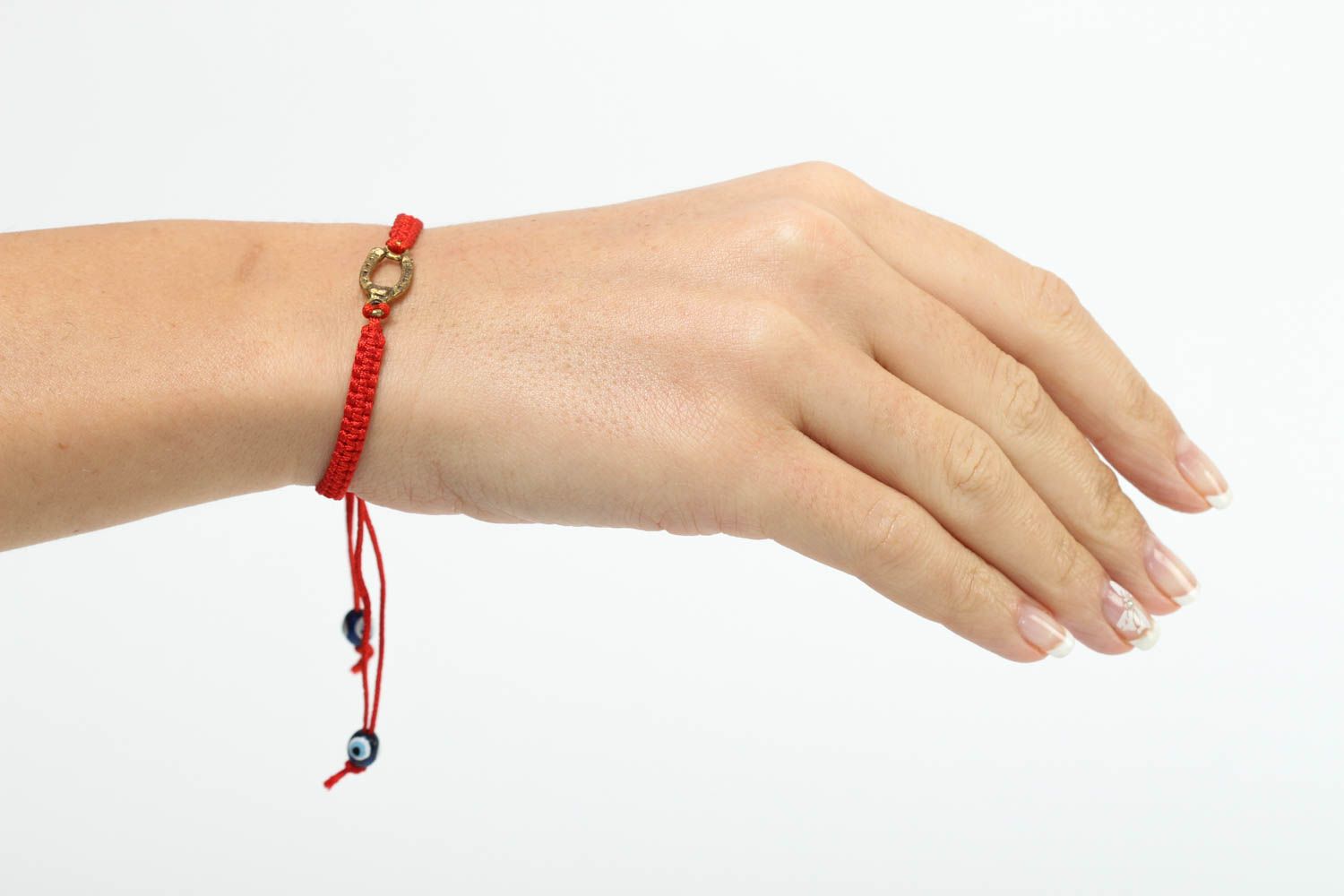 Handmade Armband exklusiver Schmuck Geschenk für Frauen rotes Armband grell foto 5