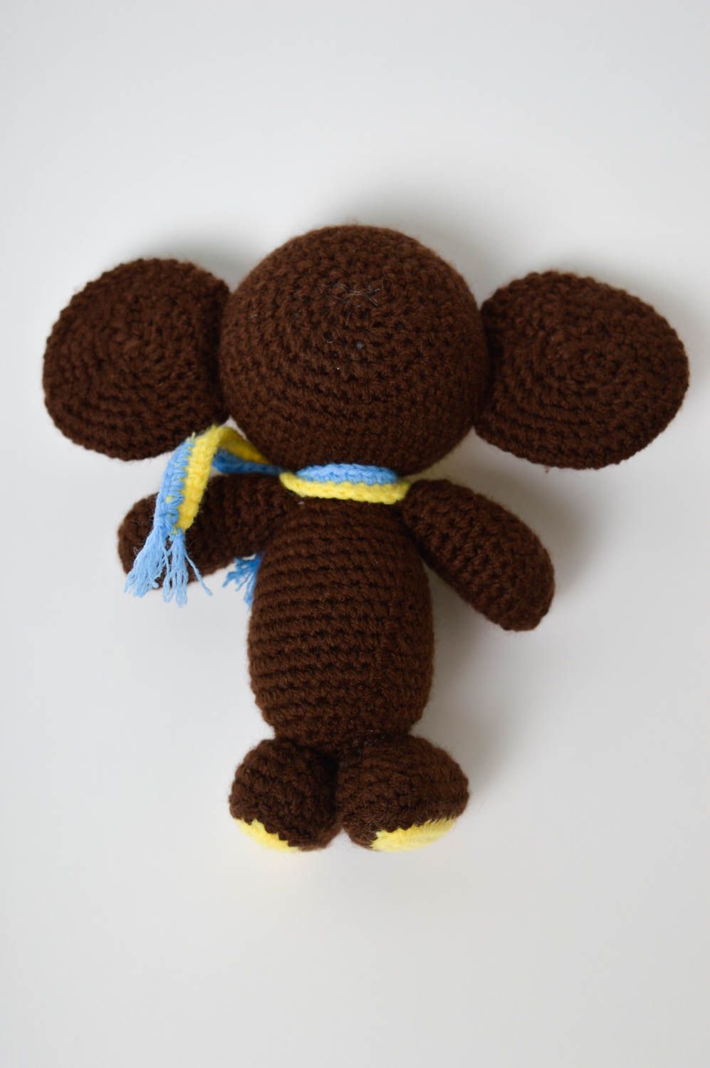 Handmade soft toy baby toy decorative crocheted toy funny toy kids toy photo 3