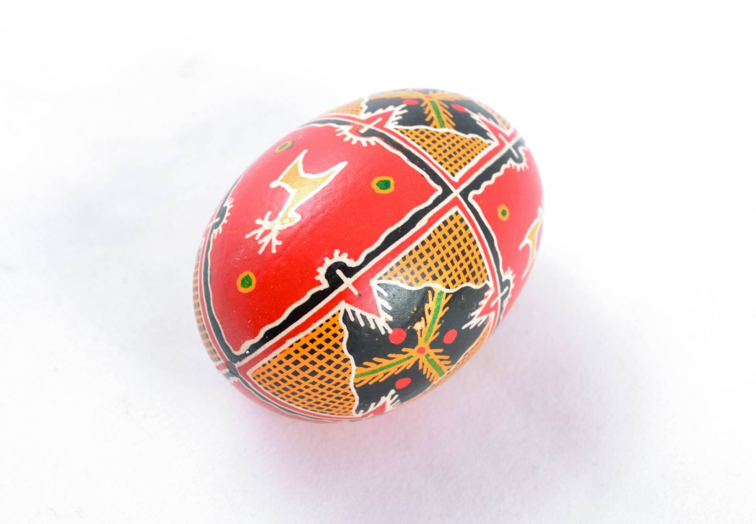 Painted Easter egg with deer photo 5