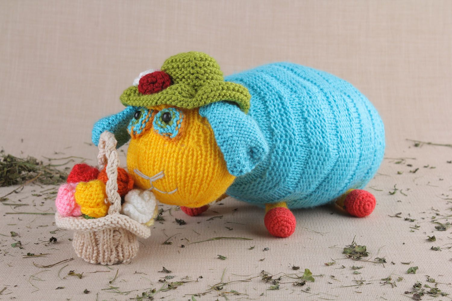 Designer knitted toy Sheep photo 1