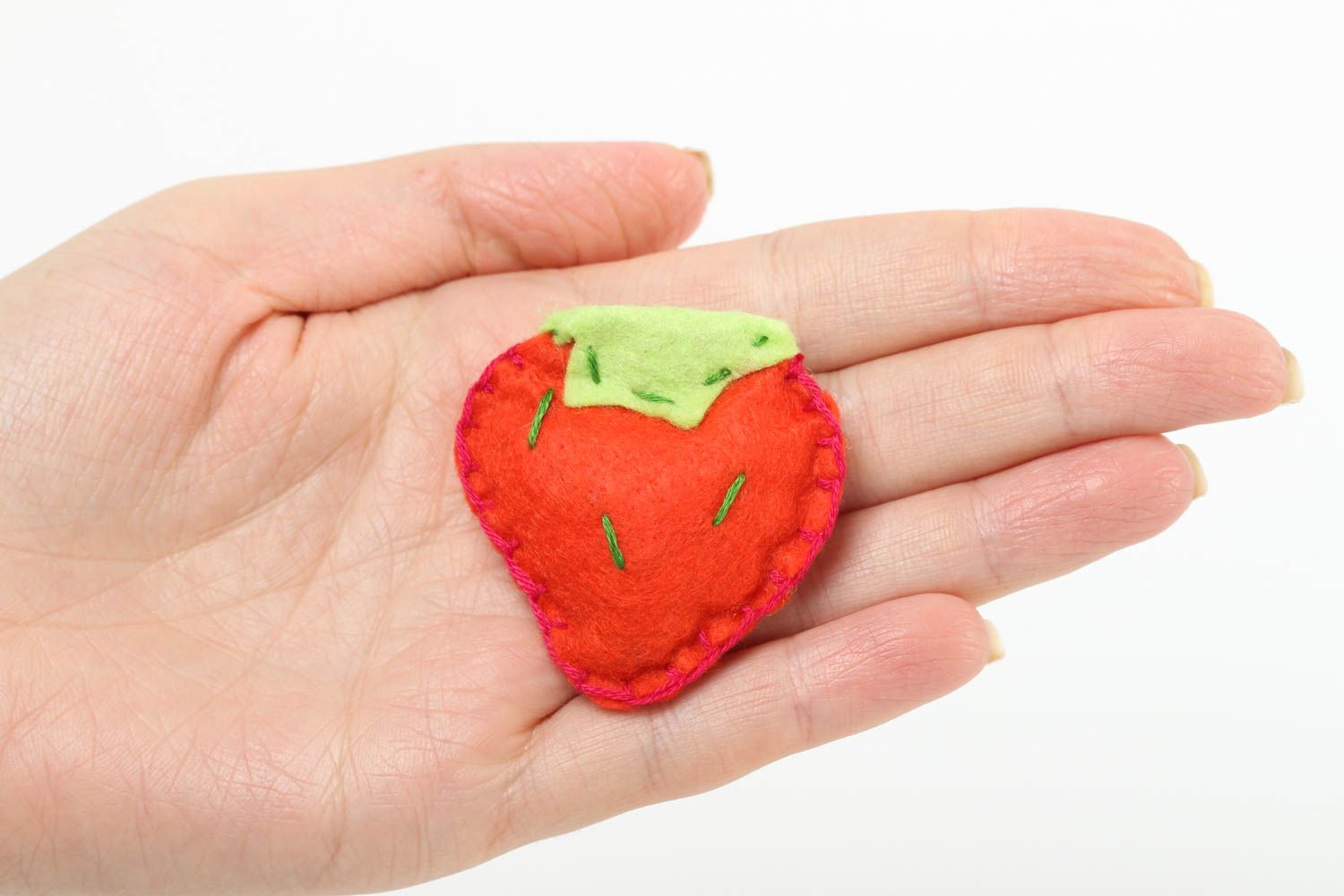 Erdbeere schöner Kühlschrank Magnet Deko für die Küche Deko Accessoire handmade foto 5