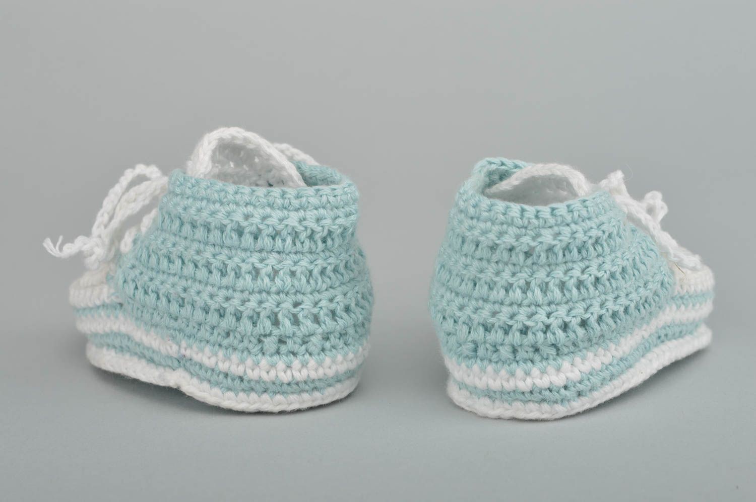 Patucos para bebé hechos a mano tejidos moda infantil bonita regalo original foto 3