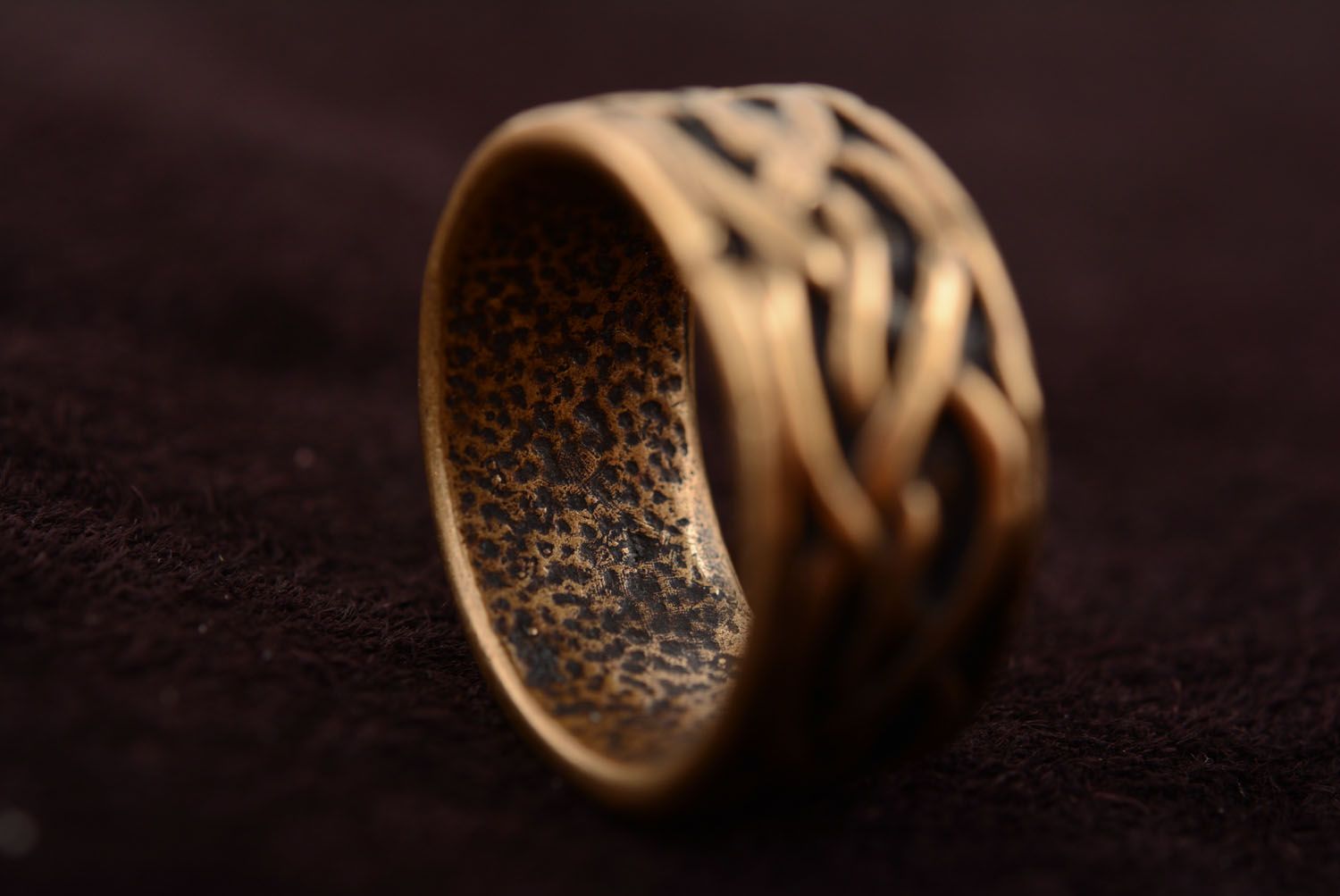 Keltischer Ring Schmuck aus Bronze foto 3