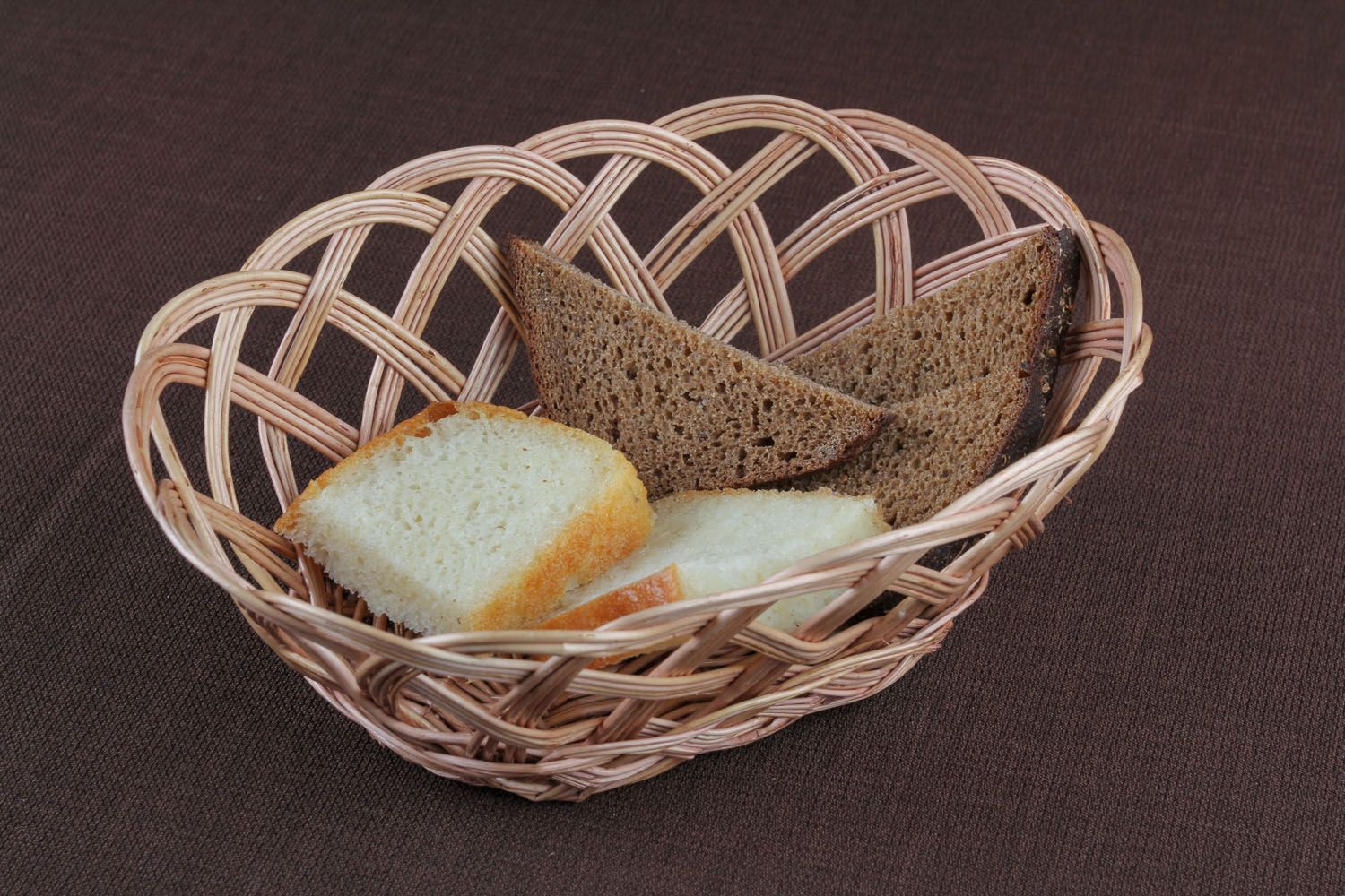 Panier à pain en bois fait main photo 5