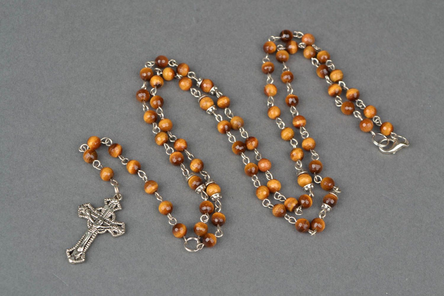 Rosary beads with natural stone photo 3