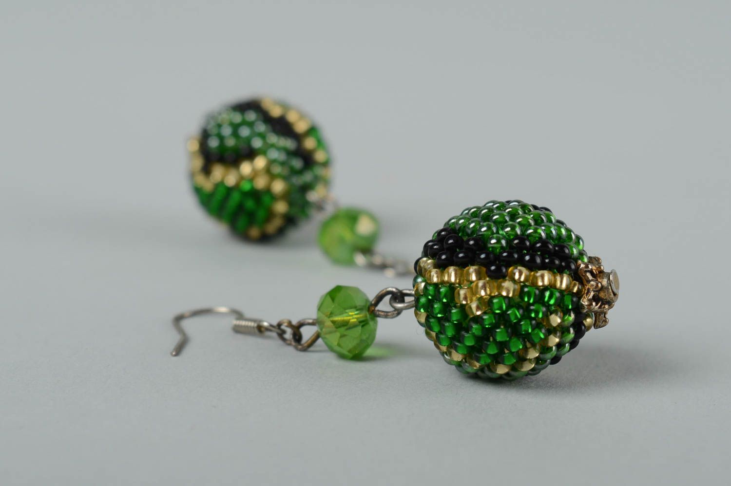 Handmade jewelry beaded earrings beautiful accessories designer earrings for her photo 4