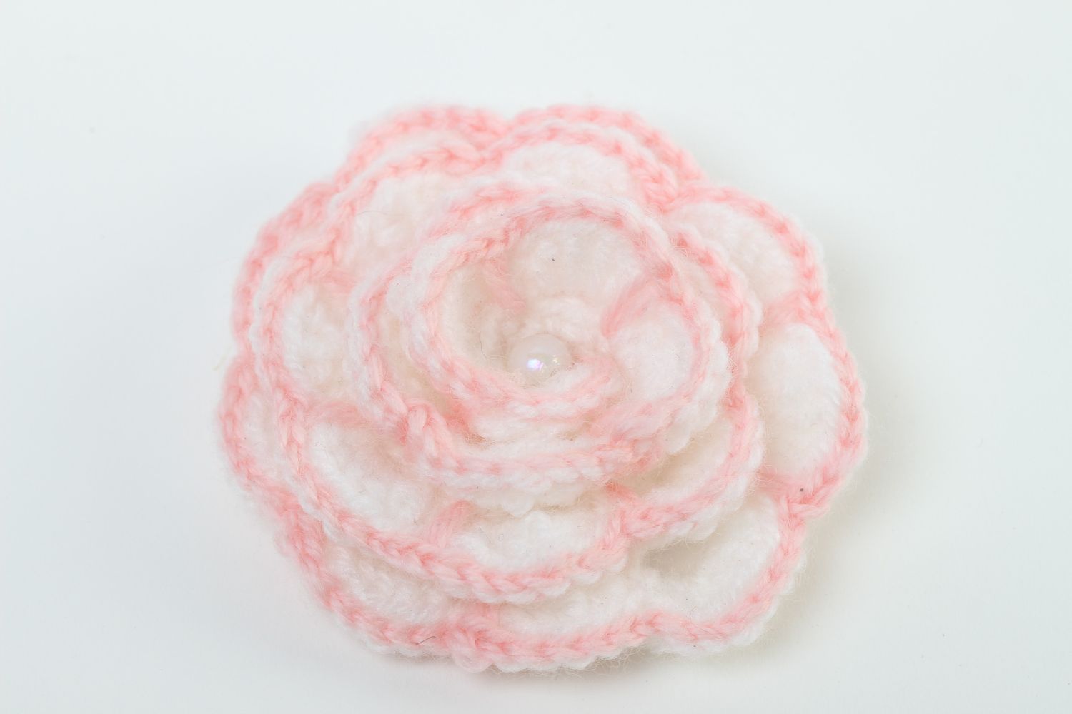 Handmade crocheted flower hair accessories craft supplies flowers for brooches photo 2
