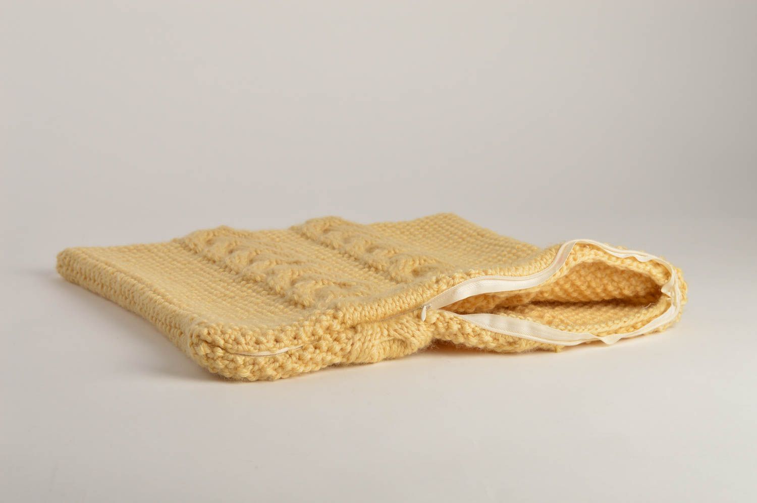 Federa a maglia fatta a mano federa bella biancheria da letto idee regalo
 foto 3