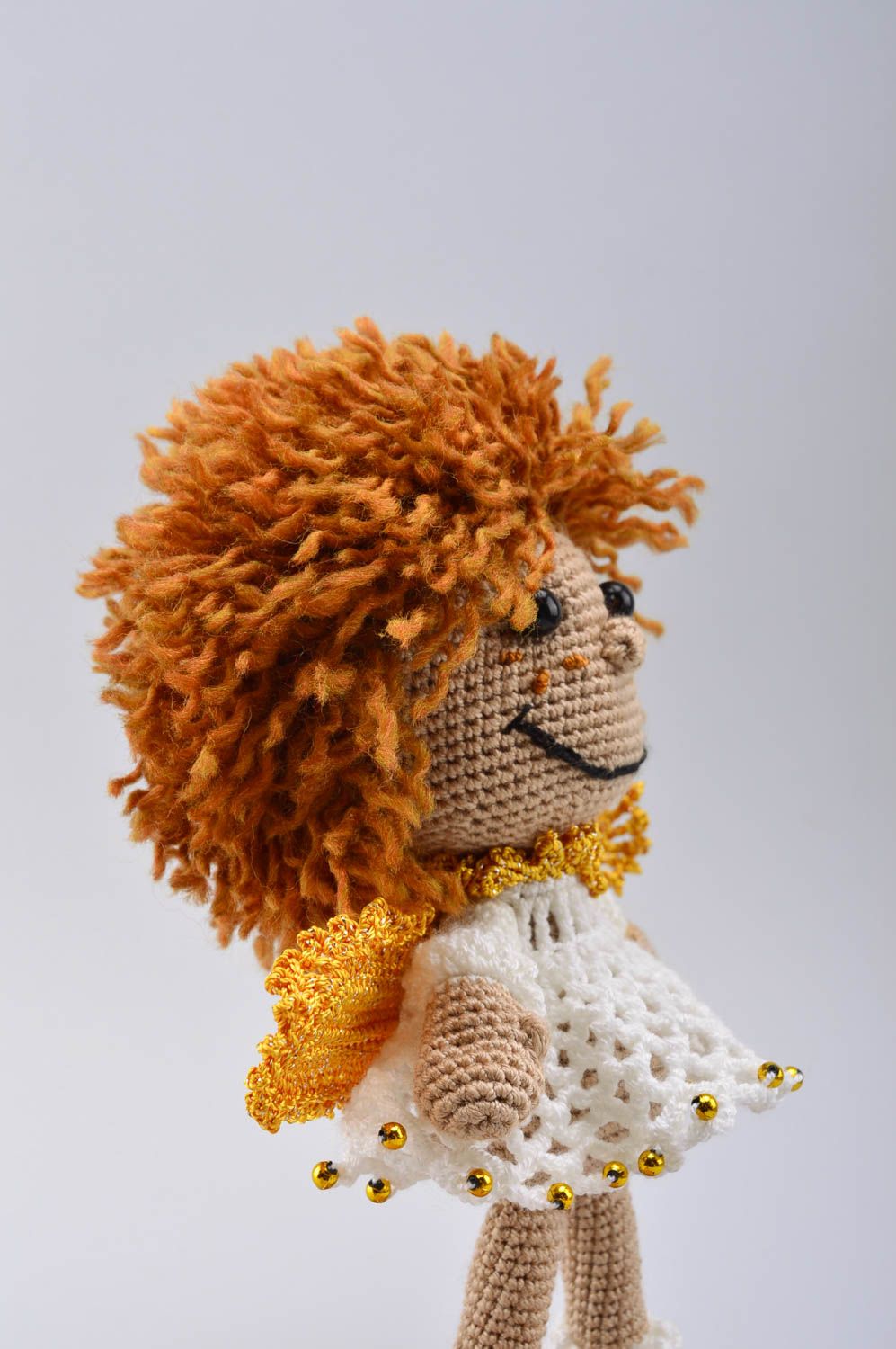 Muñeca de peluche hecha a mano juguete tejido regalo original para niña foto 5