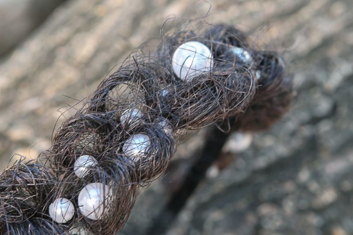 Serre-tête de sisal et des perles en plastique photo 1