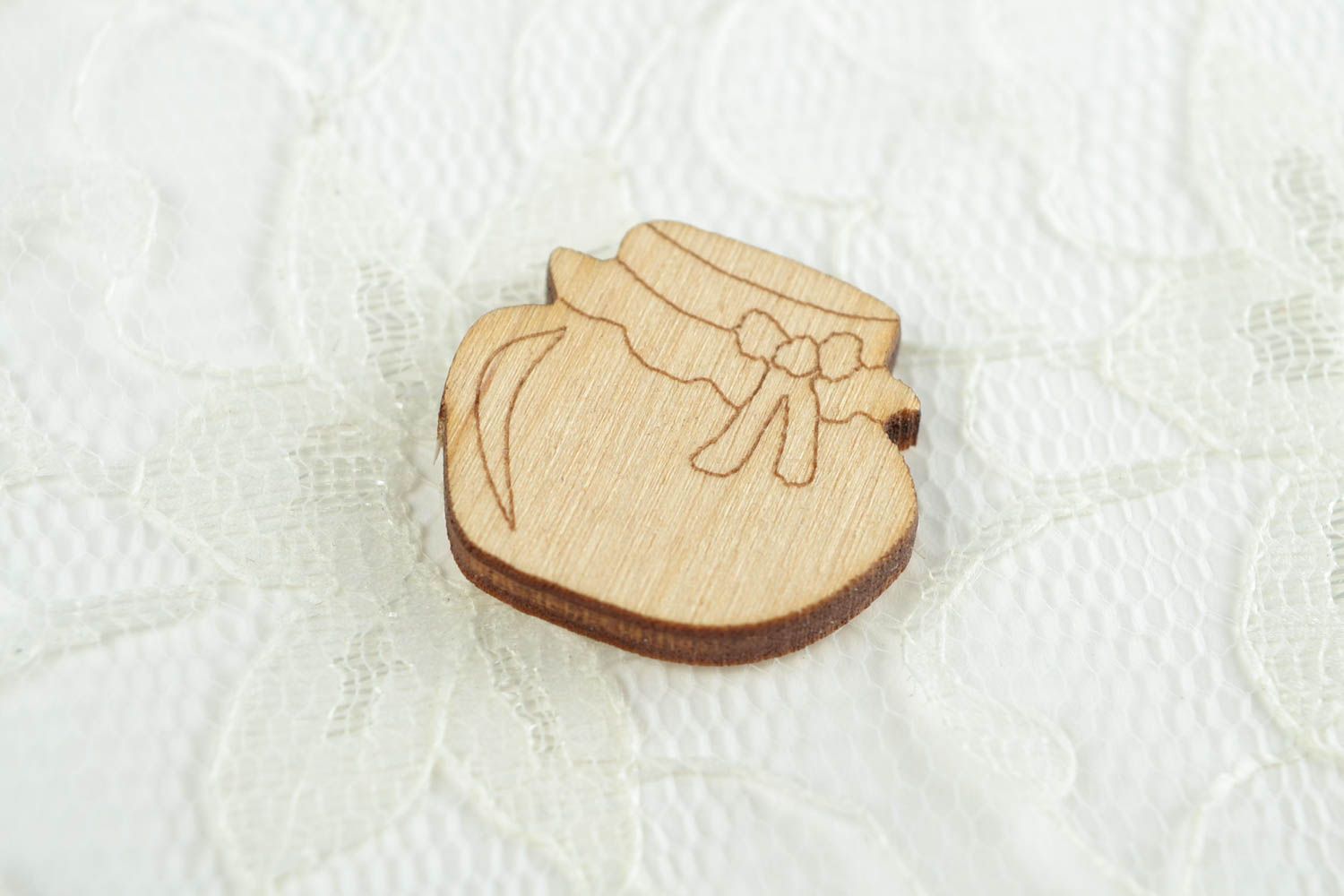 Handgemachte Figur zum Bemalen Holz Rohlinge Miniatur Figur Dose schön grell foto 1